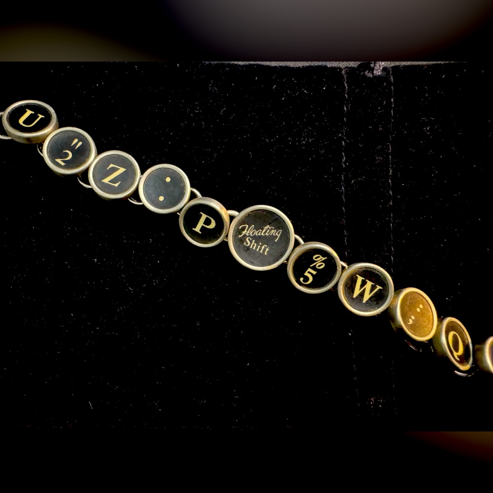Unique Vintage Typewriter Key Bracelet - New